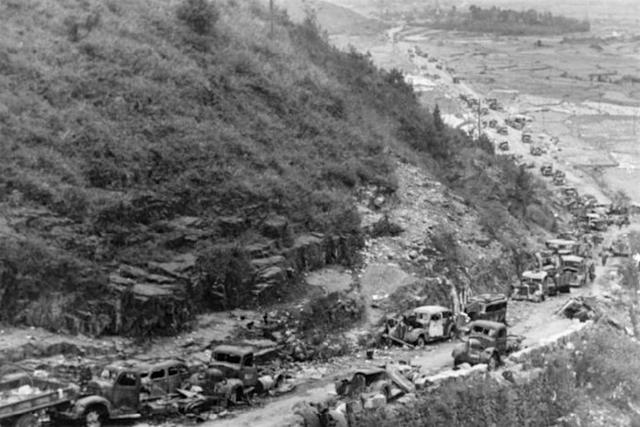 日本投降前夜，日军撤出柳州时焚城